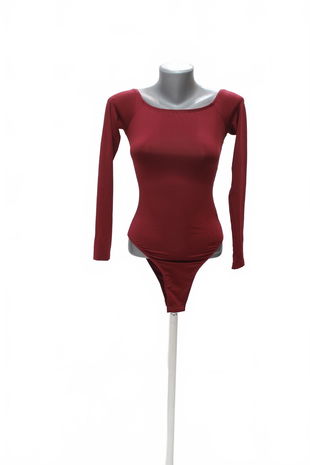 Dámske body Shein, farba bordó, veľkosť XS