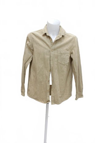 Pánská košile Sinsay, barva béžová, velikost M