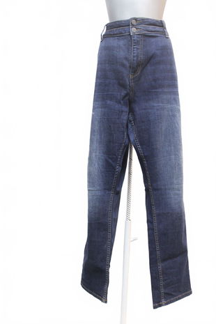 Dámské kalhoty F&F, barva denim, velikost 48