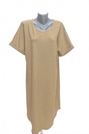 Dámske šaty Shein, farba béžová, veľkosť 44