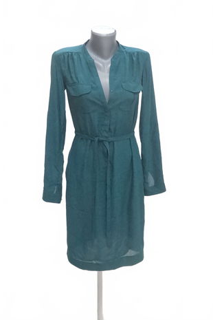 Dámske šaty H&M, farba zelená, veľkosť 34