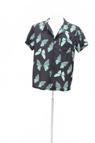 Pánská košile s krátkým rukávem Genesis, barva vzorovaná, velikost S