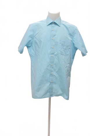 Pánská košile s krátkým rukávem Genesis, barva modrá, velikost L