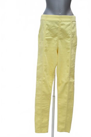 Dámske nohavice F&F, farba žltá, veľkosť 40
