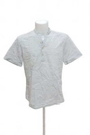 Pánská košile s krátkým rukávem Reserved, barva šedá, velikost M