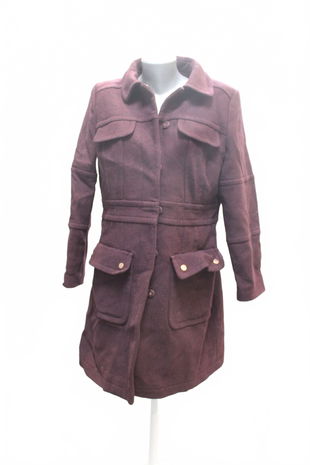 Dámsky kabát Per Una, farba bordó, veľkosť 42