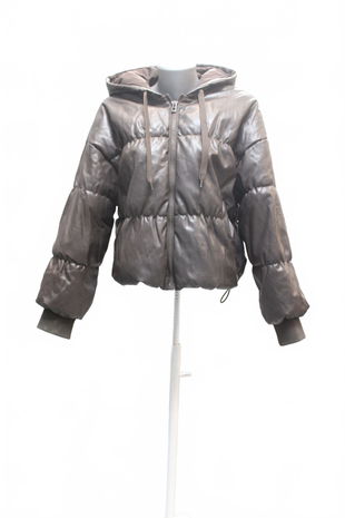 Dámska zimná bunda H&M, farba hnedá, veľkosť XS