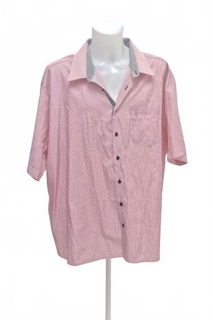 Pánská košile s krátkým rukávem Genesis, barva pruhovaná, velikost 52