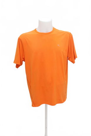 Pánské tričko Domyos bez potisku, barva oranžová, velikost XL