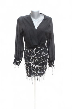 Dámske šaty Made In Italy, farba čierna, veľkosť S