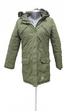 Dievčenská zimná bunda Pepperts, farba khaki, veľkosť 158