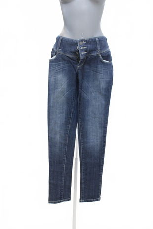 Dámske nohavice John Baner, farba denim, veľkosť 36