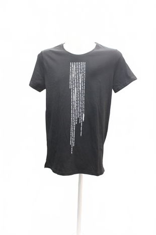 Pánske tričko Livergy s potlačou, farba čierna, veľkosť 48