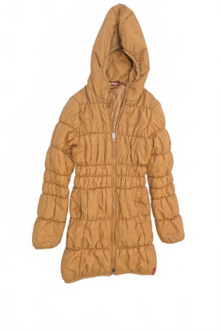 Dievčenská zimná bunda Sam 73, farba hnedá, veľkosť 146