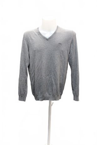 Pánský svetr S.oliver, barva šedá, velikost M