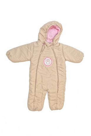 Dievčenská zimná kombinéza Ergee, farba béžová, veľkosť 80