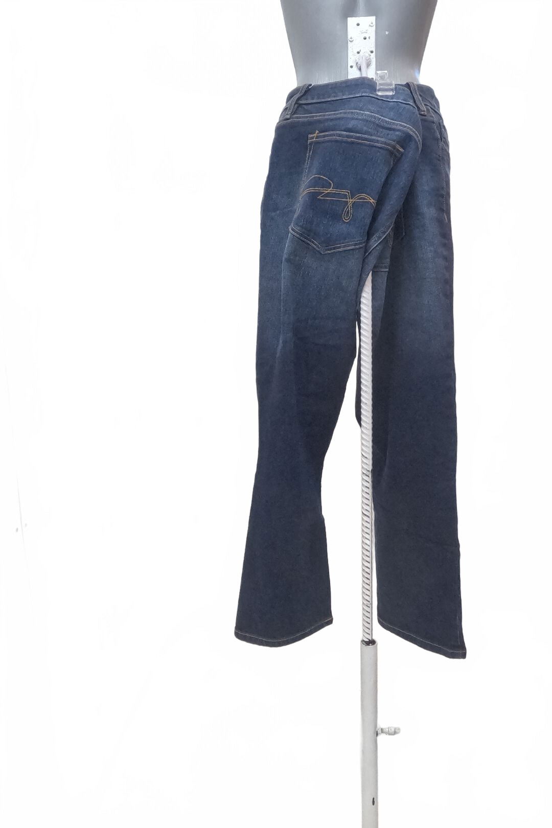 Dámské kalhoty F&F, barva denim, velikost 48