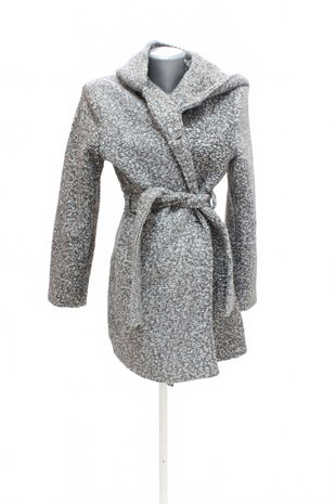 Dámsky kabát Made In Italy, farba sivá, veľkosť M