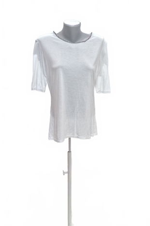 Dámske tričko Calliope bez potlače, farba biela, veľkosť M