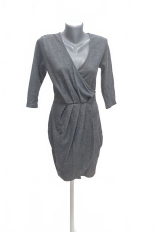 Dámske šaty Amisu, farba sivá, veľkosť 38