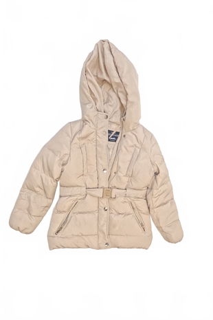 Dievčenská zimná bunda Zara, farba béžová, veľkosť 128