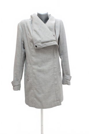 Dámsky kabát Promod, farba sivá, veľkosť 38