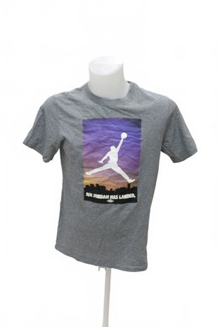 Pánské tričko Jordan s potiskem, barva šedá, velikost S