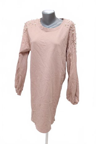 Dámske šaty Bershka, farba ružová, veľkosť L