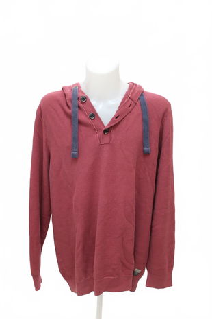 Pánská mikina S.oliver bez potisku, barva červená, velikost 2XL