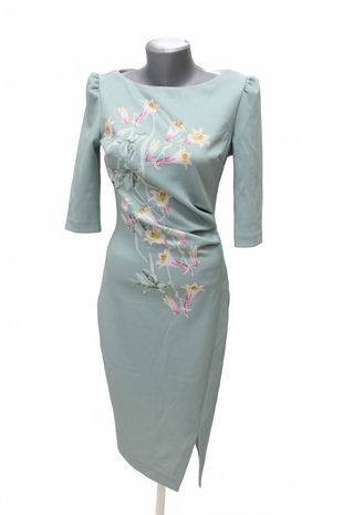 Dámske šaty Orsay, farba tyrkysová, veľkosť S