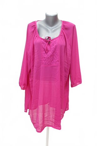 Dámské tričko Esmara bez potisku, barva růžová, velikost 56