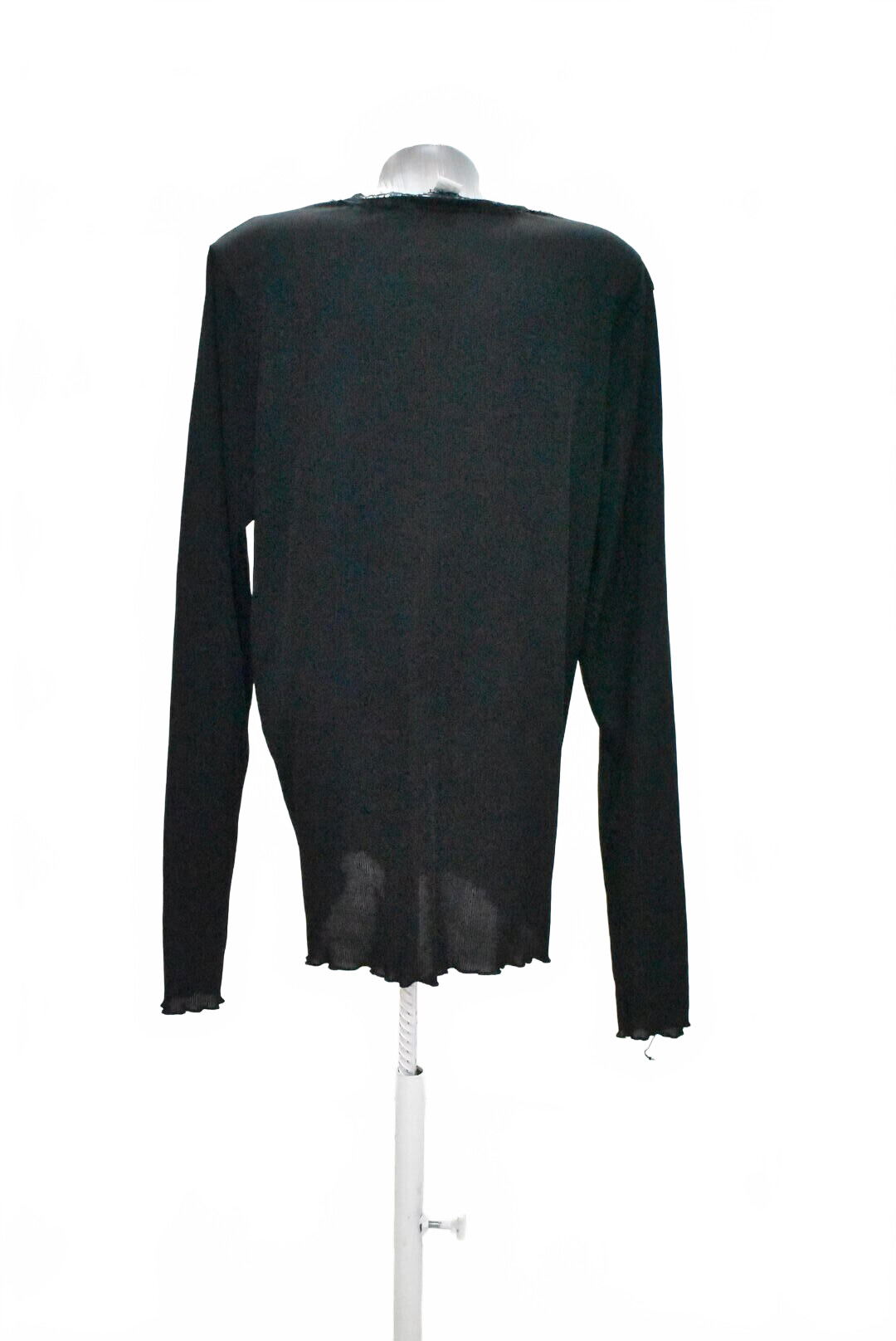 Dámské tričko H&M bez potisku, barva černá, velikost XL