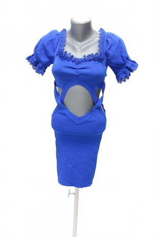 Dámske šaty Zara, farba modrá, veľkosť S