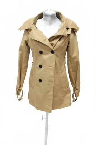 Dámsky kabát Gate, farba hnedá, veľkosť S