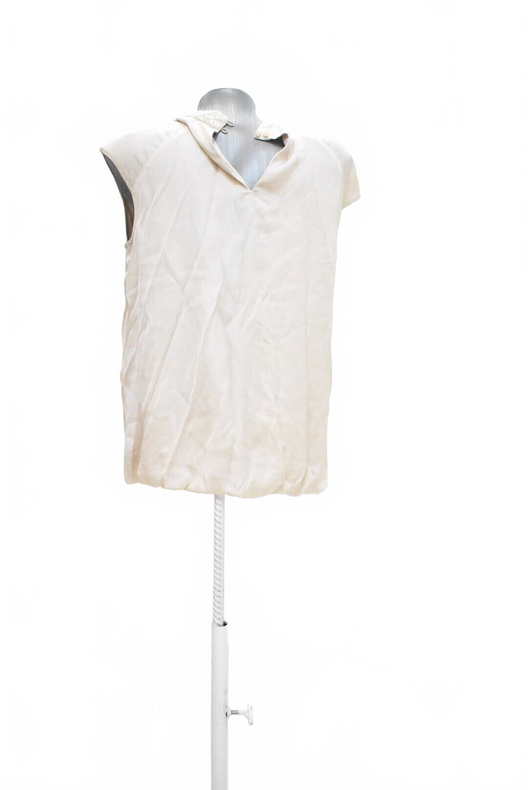 Dámske tričko Comma bez potlače, farba béžová, veľkosť 38