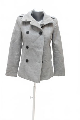 Dámsky zimný kabát H&M, farba sivá, veľkosť 32