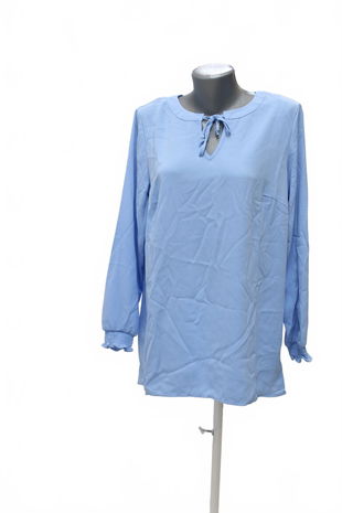 Dámske tričko Bonprix bez potlače, farba modrá, veľkosť 40