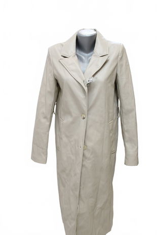 Dámsky kabát Amisu, farba béžová, veľkosť 34