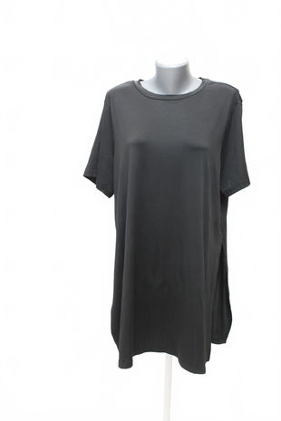 Dámské tričko Emery Rose bez potisku, barva černá, velikost XL