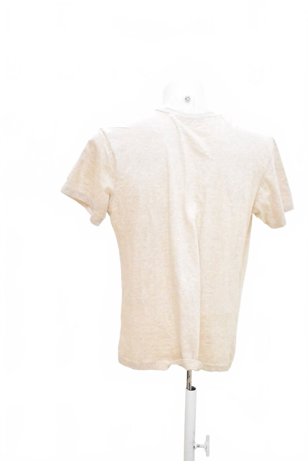 Pánské tričko Sinsay bez potisku, barva béžová, velikost L