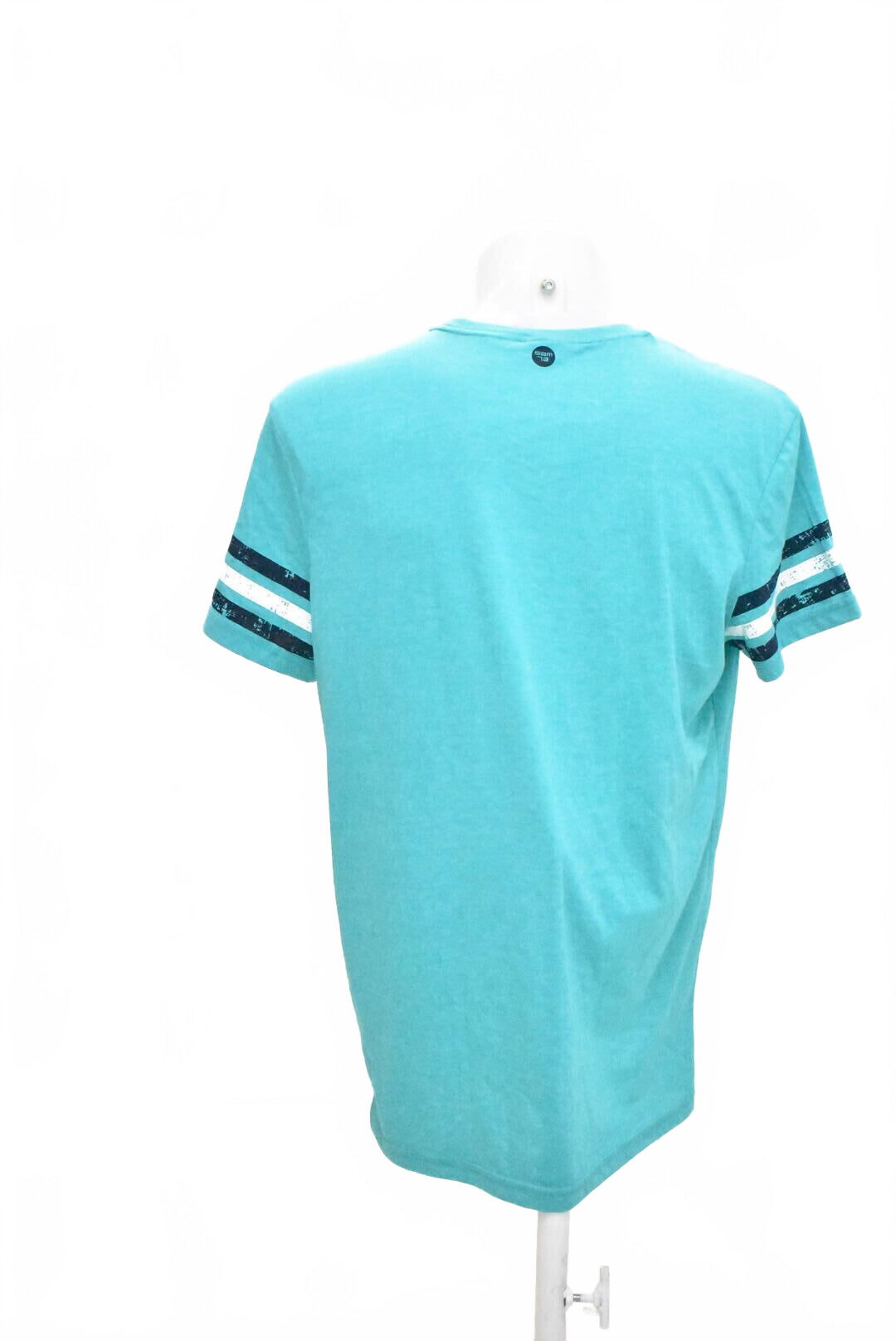 Pánské tričko Sam 73 s potiskem, barva modrá, velikost L