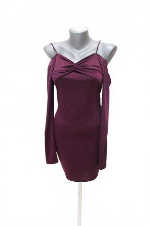 Dámske šaty Genesis, farba bordó, veľkosť S