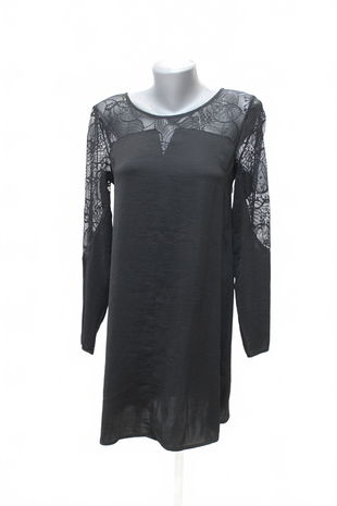 Dámske šaty Vila, farba čierna, veľkosť S