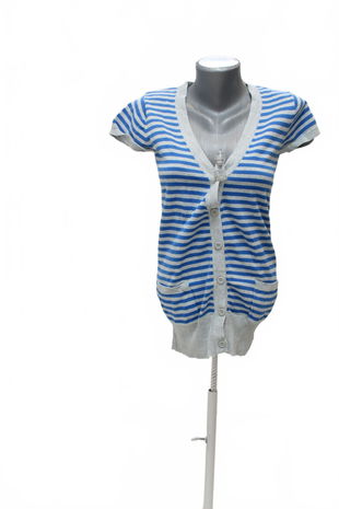 Dievčenský sveter Genesis, farba pruhovaná, veľkosť 12-13 r