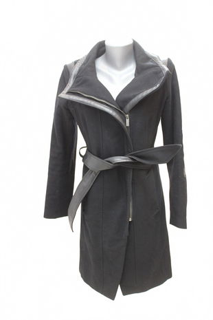 Dámsky kabát Lindex, farba čierna, veľkosť XS