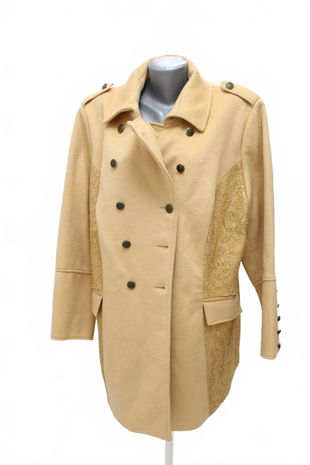 Dámsky kabát Bonprix, farba béžová, veľkosť 40