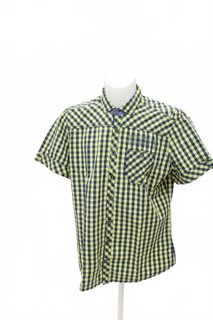 Pánská košile s krátkým rukávem C&A, barva vzorovaná, velikost L