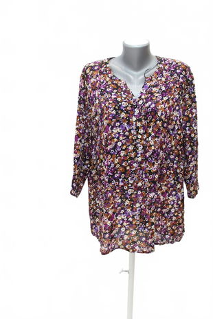 Dámská halenka Maxi Blue, barva květovaná, velikost 46