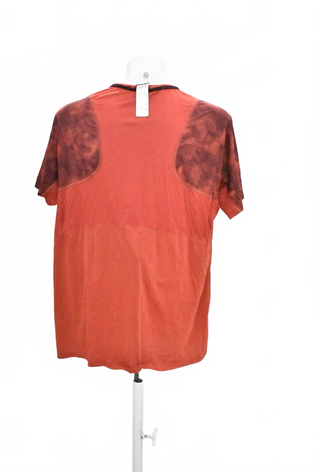 Pánské tričko Decathlon bez potisku, barva červená, velikost XL