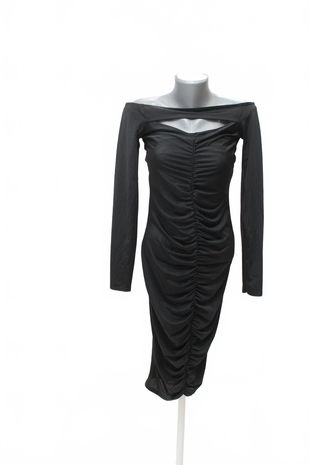 Dámske šaty Boohoo, farba čierna, veľkosť 34